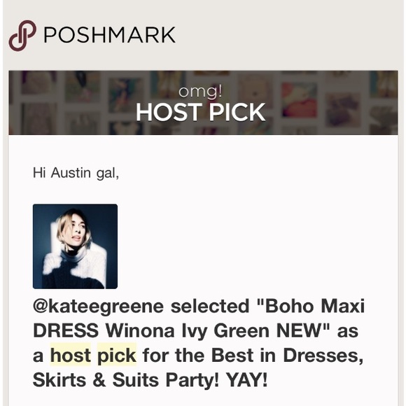 🎉Host Pick!🎉Boho Maxi DRESS Winona Ivy Green NEW - Picture 6 of 6